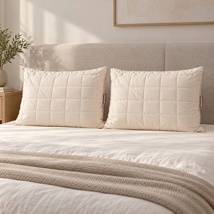 İkili Avantajlı Set - Wooly Pure Yün Yastık 50x70 cm - 