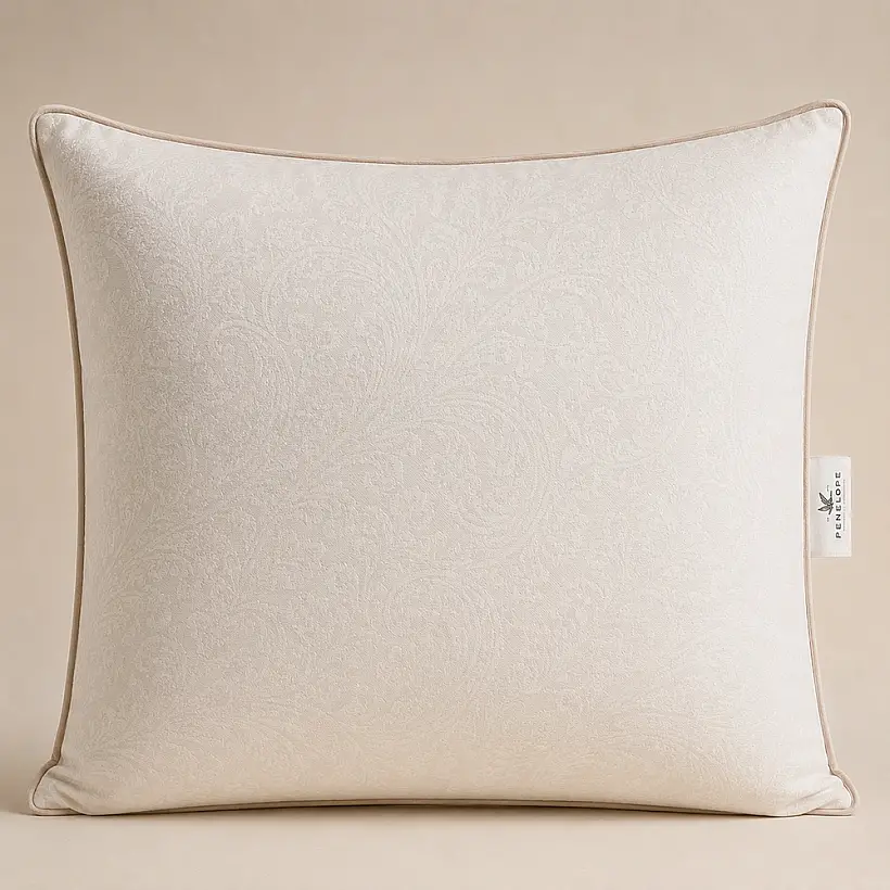 %100 Mikroelyaf Dolgulu Pamuk Kumaş Yastık 70x70 cm - Imperial Luxe Serisi - 