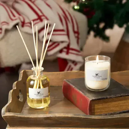 Yılbaşı Jasmine Bloom Kutulu Hediye Seti (Oda Kokusu & Mum) - PENELOPE (1)