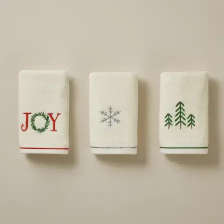 Yılbaşı Temalı %100 Pamuk 3'lü Kutulu Havlu Seti - Joy Box - 3