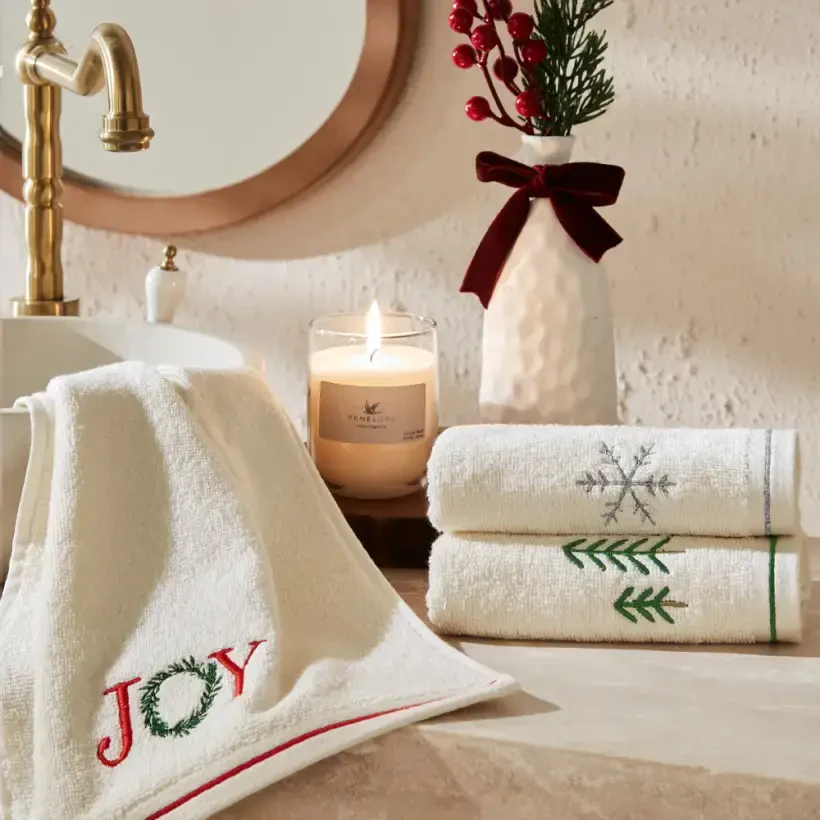 %100 Pamuk 3'lü Kutulu Havlu Seti - Joy Box - 