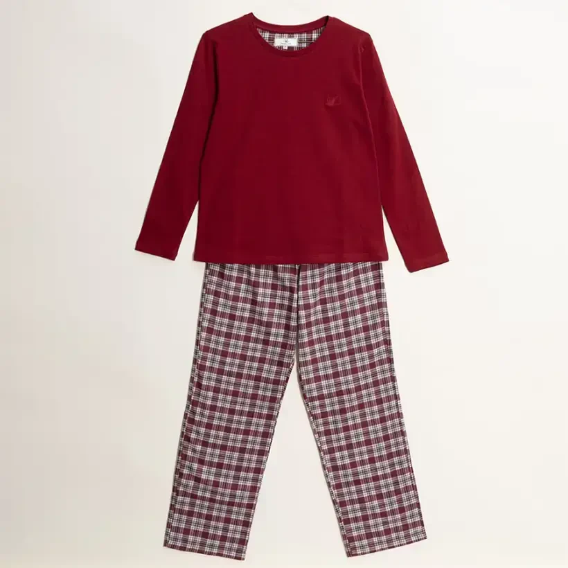 Kadın Pijama Takımı S Bordo - Penelope