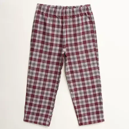 Kız Çocuk Pijama Takımı 11-12 Yaş Bordo - 4