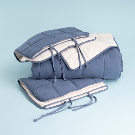 Kullanımı Kolay Tek Kişilik Yastık Alezi Ve Yorgan Seti 170x230 cm Denim - Egeo Life Serisi - 2