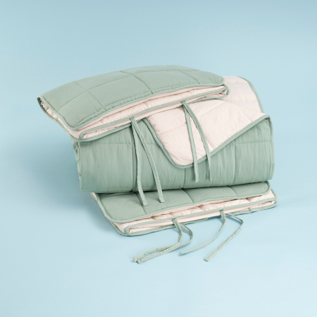 Kullanımı Kolay Tek Kişilik Yastık Alezi Ve Yorgan Seti 170x230 cm Yeşil - Egeo Life Serisi - 10