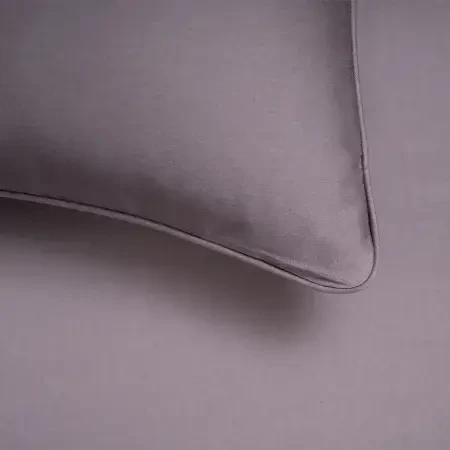 %100 Pamuk Saten Lastikli Çarşaf Seti 100x200 cm Antrasit - Lia Serisi - 6