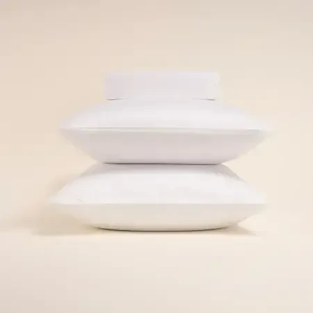 %100 Pamuk Saten Lastikli Çarşaf Seti 180x200 cm Beyaz - Lia Serisi - 7