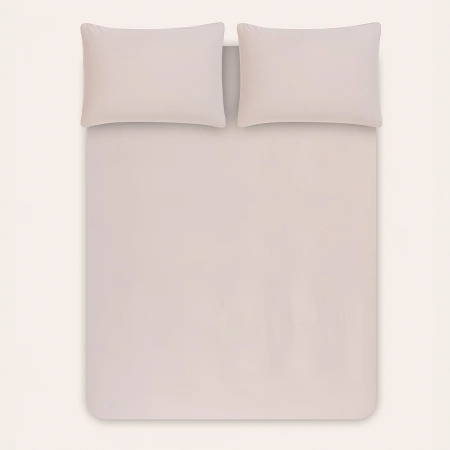%100 Pamuk Saten 2'li Yastık Kılıfı Gri 50x70 cm - Lia Serisi - 2