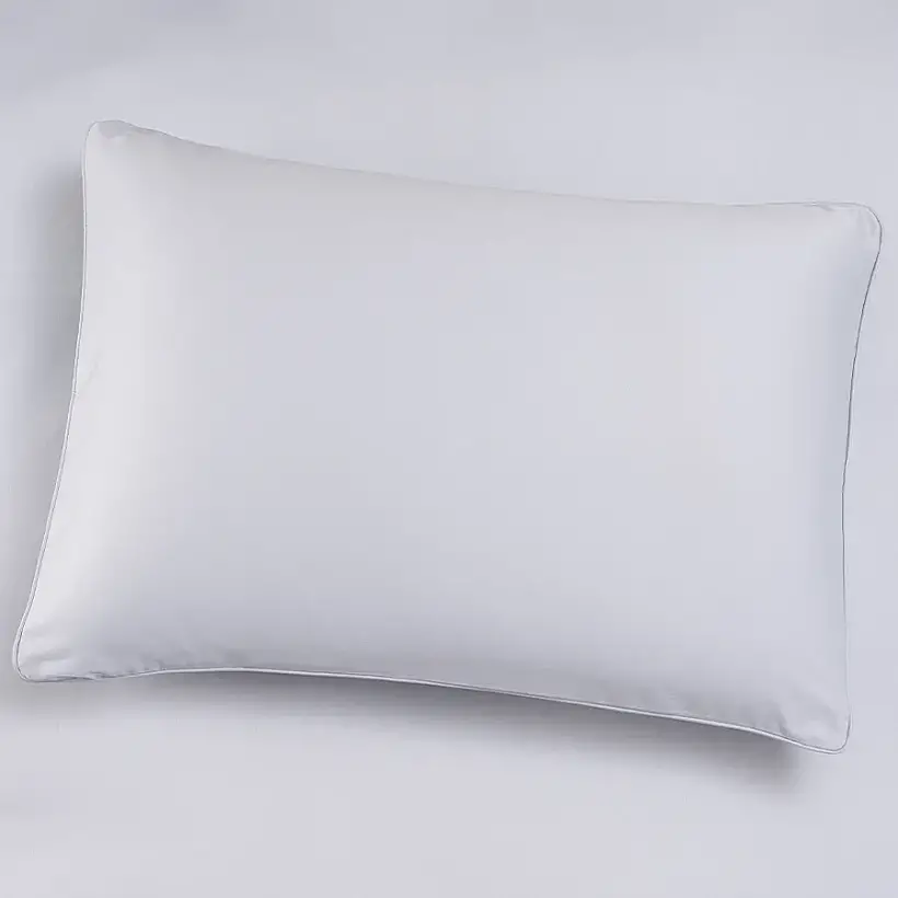 %100 Pamuk Saten 2'li Yastık Kılıfı Mavi 50x90 cm - Lia Serisi - 