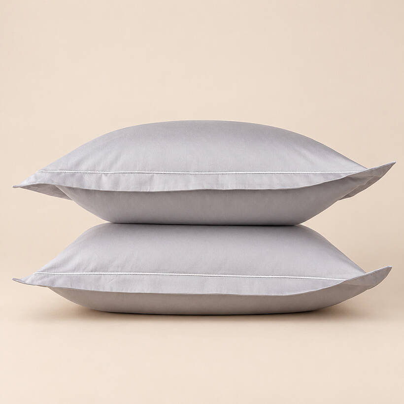 Lia Yastık Kılıfı 2'li - 70x70+4cm - Gri - 
