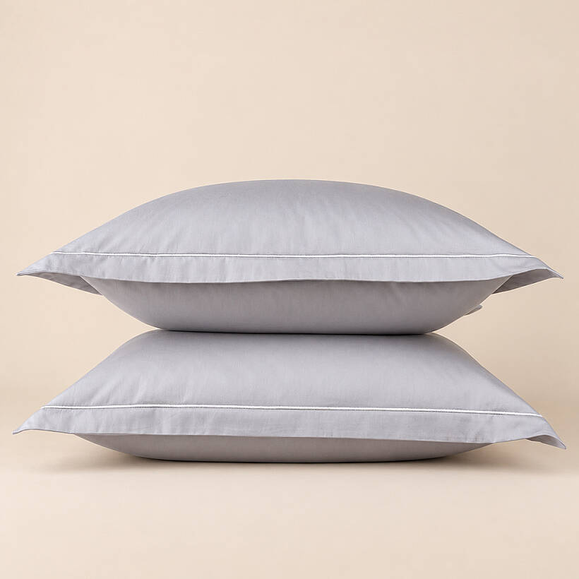 Lia Yastık Kılıfı 2'li - 70x70+4cm - Gri - 