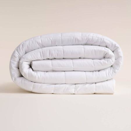 %100 Pamuk Saten Yatak Örtüsü 260x240 cm Beyaz - Lia Serisi - 3