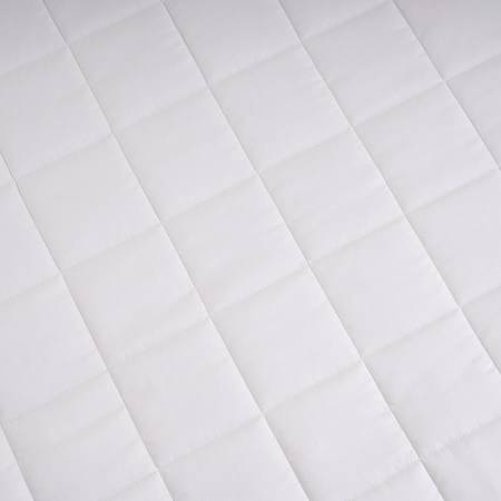 %100 Pamuk Saten Yatak Örtüsü 300x280 cm Beyaz - Lia Serisi - 6