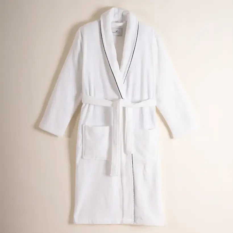 %100 Pamuk Bornoz L Lacivert - Liana Serisi - Penelope