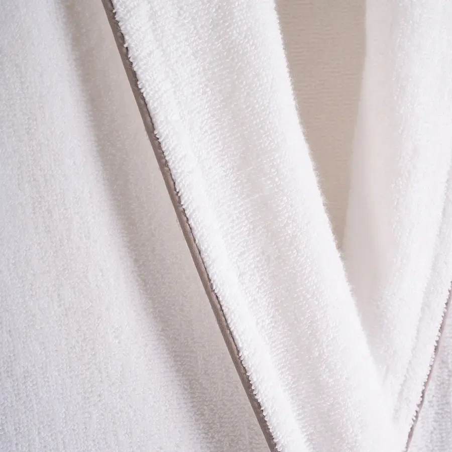 %100 Pamuk Bornoz Taş Rengi XL - Liana Serisi - 4