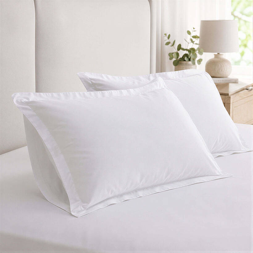 Hotel Collection Linor 2'li Oxford Beyaz Yastık Kılıfı - 50x70 cm - 