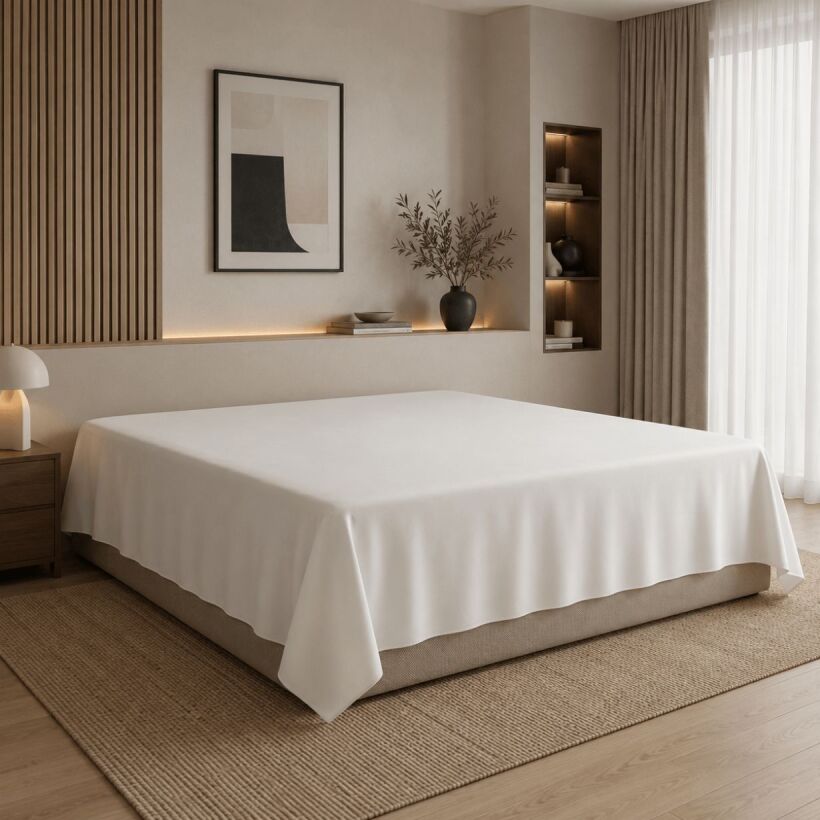 Hotel Collection Linor Düz Çarşaf Beyaz - 
