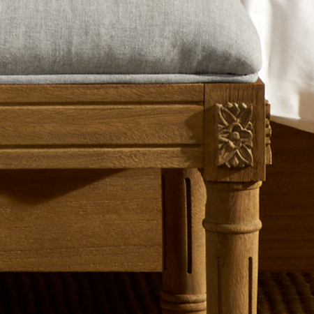 Louvre Bench 120x40x40 cm Gri  - Penelope