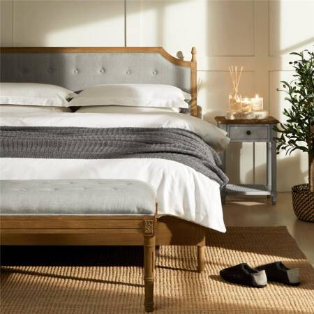 Louvre Karyola 180x200 cm Gri - Penelope