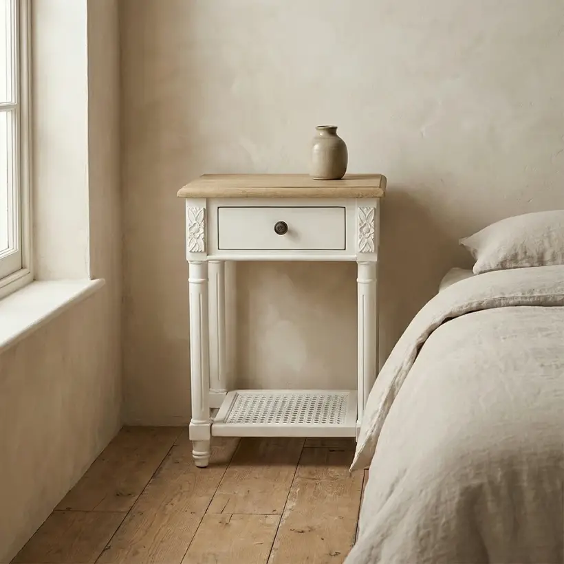 Louvre Komodin 40x30x55 cm Krem - 