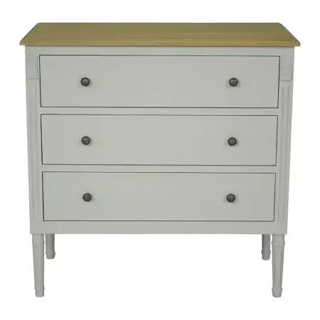 Louvre Şifonyer 80x40x80 cm Gri - 3