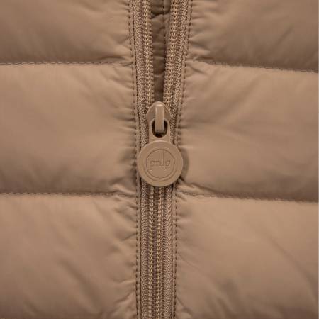 %100 Kaz Tüyü Mont Bej S - Lulu Koleksiyonu - 4