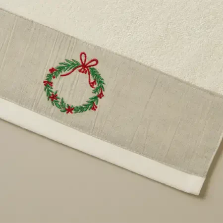 Yılbaşı Temalı %100 Pamuk 3'lü Kutulu Havlu Seti - Merry Box - 7