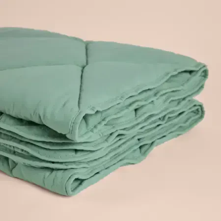 Microfiber Kumaş Çift Kişilik Yeşil Yastık Yorgan Seti - Colors in Comfort - 4