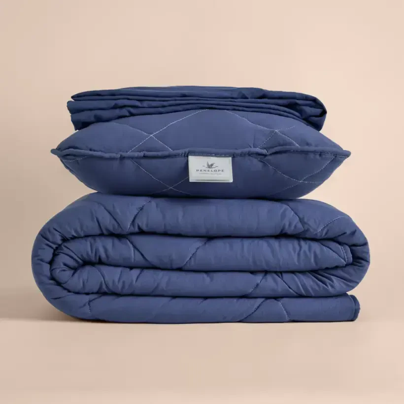 Microfiber Kumaş Tek Kişilik Denim Yastık Yorgan Seti - Colors in Comfort - Penelope