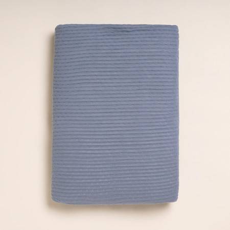 %100 Viskon Çift Kişilik Pike 220x240 cm Denim - Mila Serisi - 2