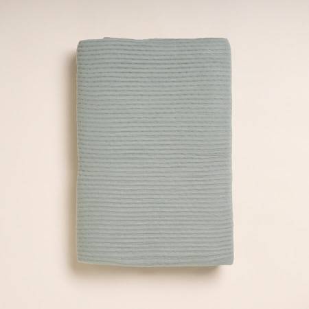 %100 Viskon Çift Kişilik Pike 220x240 cm Su Yeşili - Mila Serisi - 2