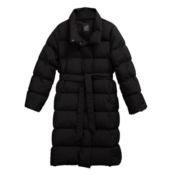 %100 Kaz Tüyü Mont Siyah XL - Mona Koleksiyonu - Penelope