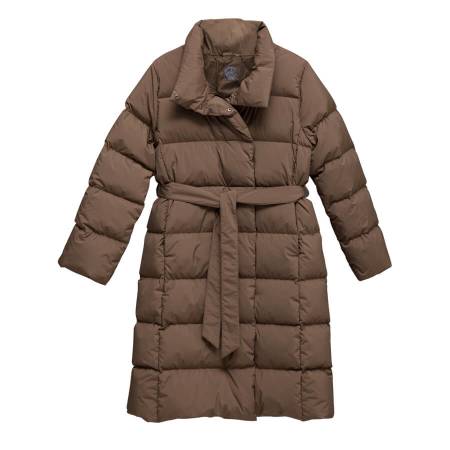 %100 Kaz Tüyü Mont Vizon XL - Mona Koleksiyonu - Penelope