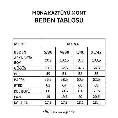 %100 Kaz Tüyü Mont Vizon - Mona Koleksiyonu - 9