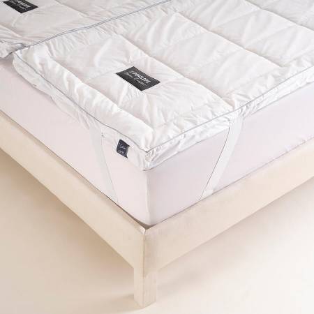%100 Pamuk Yün Fermuarlı 2'ye Ayrılabilen Topper 200x200 cm - Nature Comfort Serisi - 1