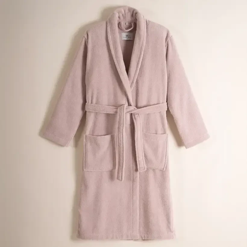 %100 Pamuk Bornoz S Pudra - Noa Serisi - Penelope