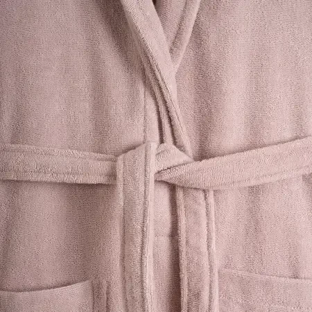 %100 Pamuk Bornoz XL Pudra - Noa Serisi - 4