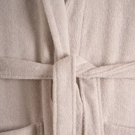 %100 Pamuk Bornoz Taş Rengi S - Noa Serisi - 3