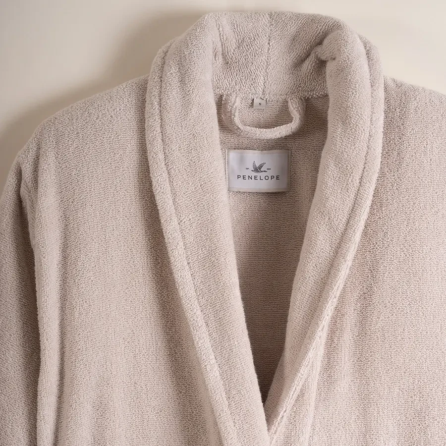 %100 Pamuk Bornoz Taş Rengi XXL - Noa Serisi - 2