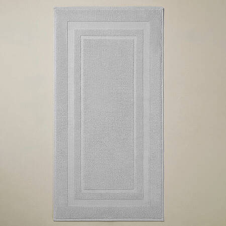 %100 Pamuk Banyo Ayak Havlusu 50x90 cm Gri - Noa Serisi 