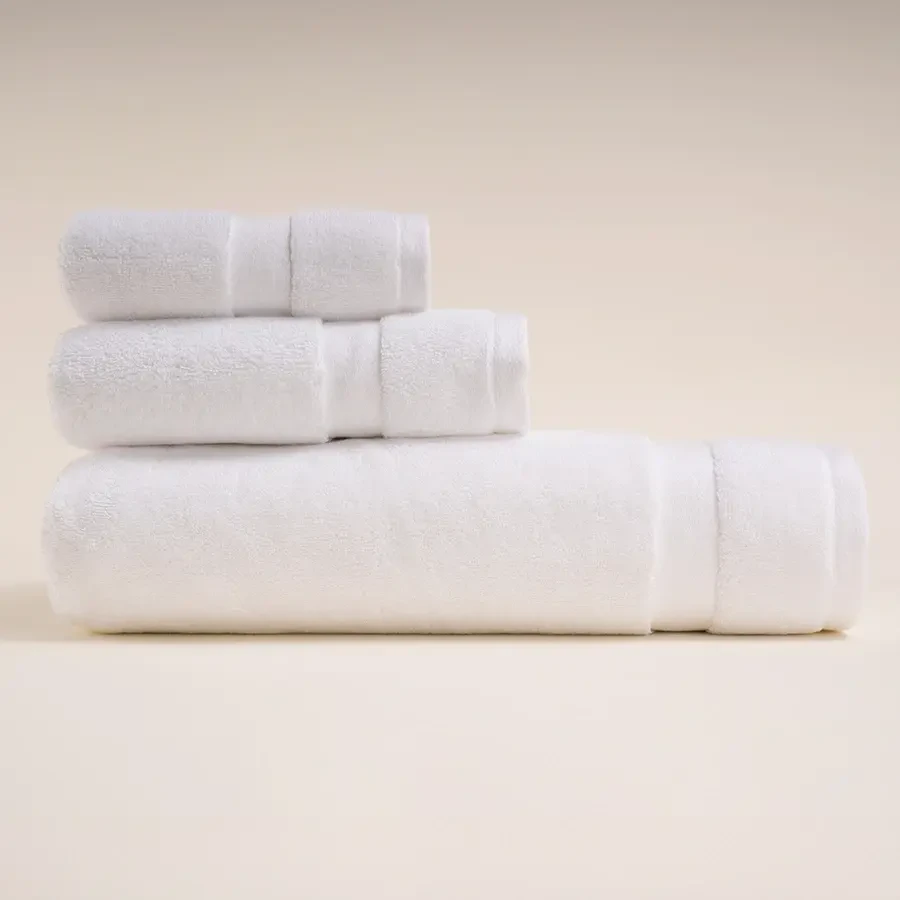 %100 Pamuk Havlu 30x50 cm Beyaz - Noa Serisi - Penelope