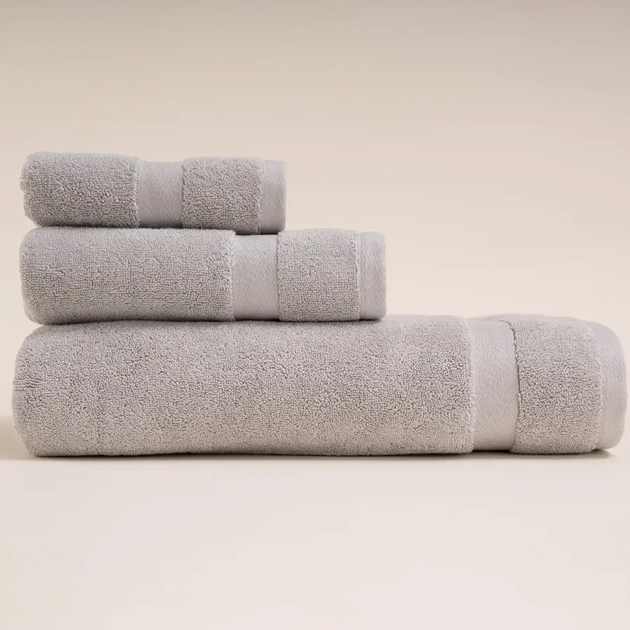 %100 Pamuk Havlu 30x50 cm Gri - Noa Serisi - Penelope