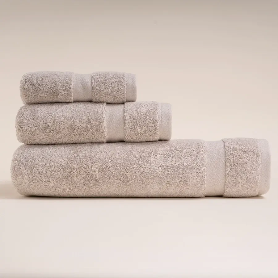 %100 Pamuk Havlu 30x50 cm Taş Rengi - Noa Serisi - Penelope