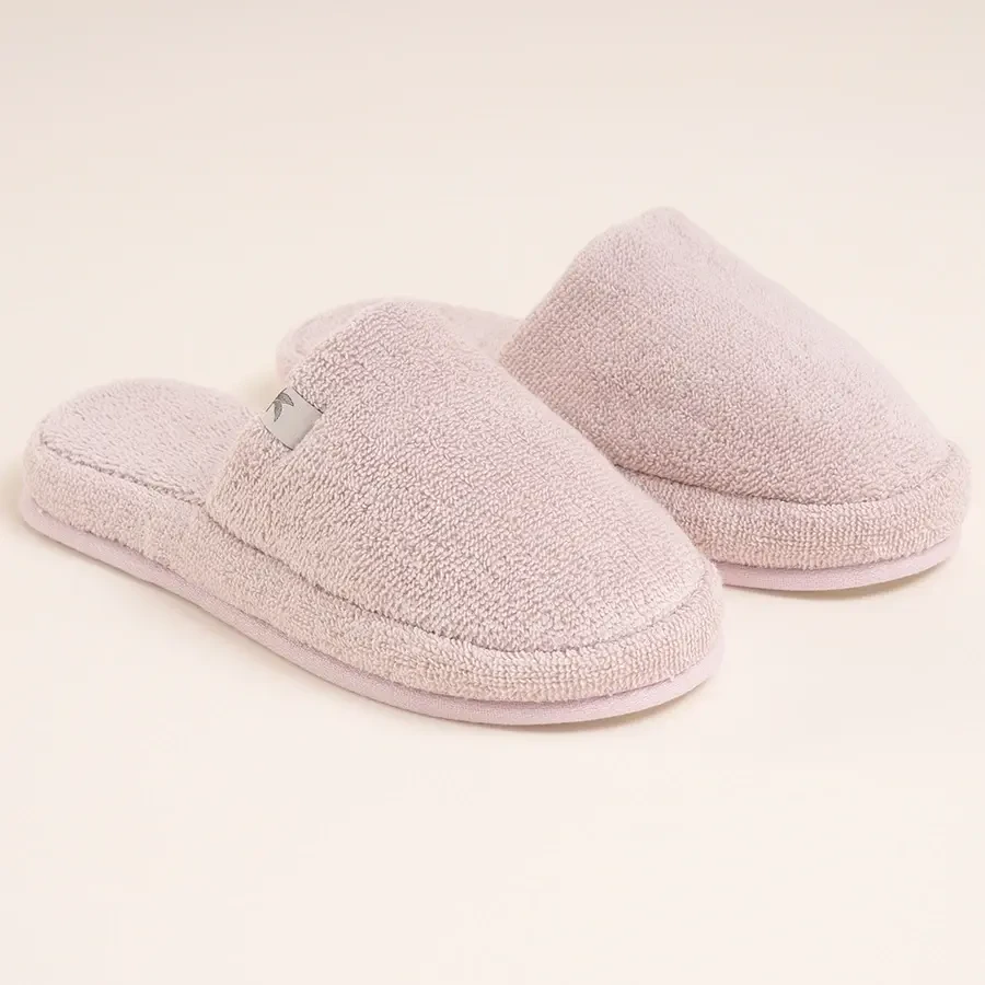 %100 Pamuk Havlu Terlik 38-39 Pudra - Noa Serisi - Penelope