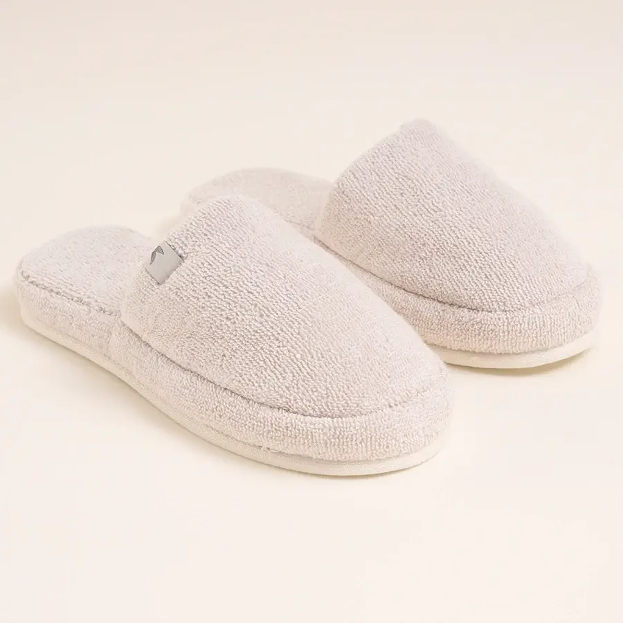 %100 Pamuk Havlu Terlik 42-43 Taş Rengi - Noa Serisi - 1