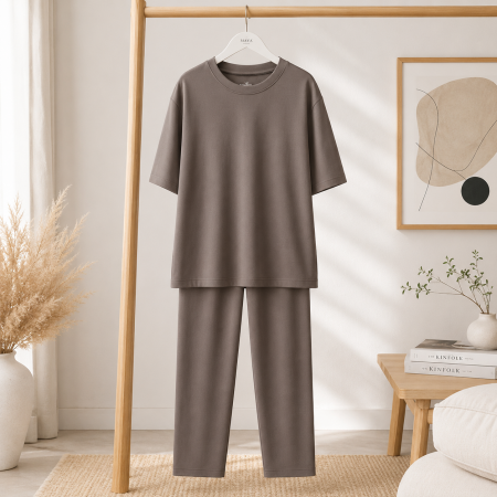 Nuba Erkek Pijama Takımı - Antrasit 