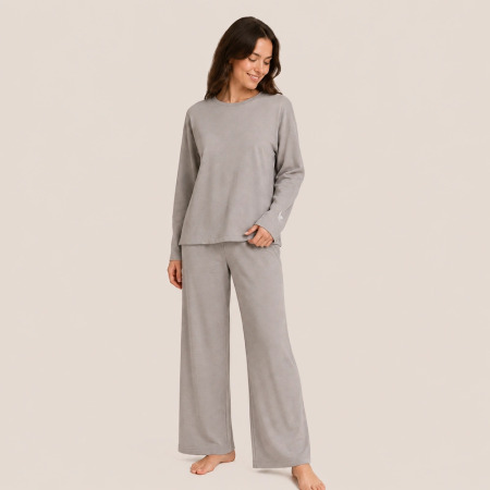 Nuba Kadın Pijama Takımı - Taş - 1