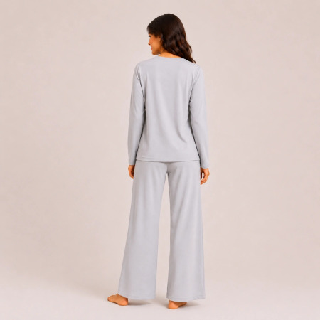 Nuba Kadın Pijama Takımı - Gri - 2