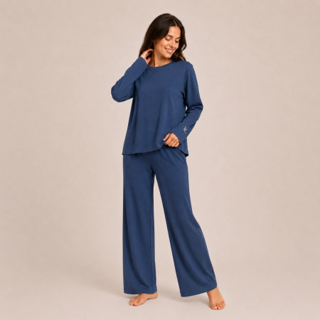 Nuba Kadın Pijama Takımı - Lacivert 
