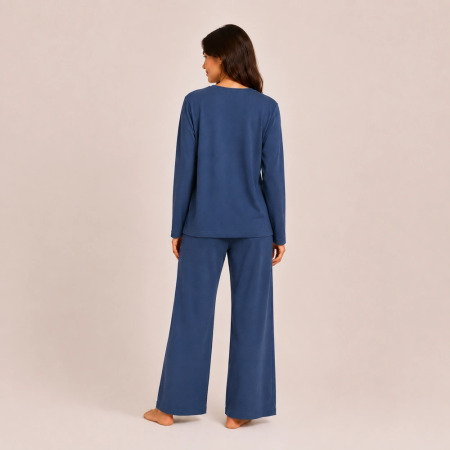 Nuba Kadın Pijama Takımı - Lacivert - 2